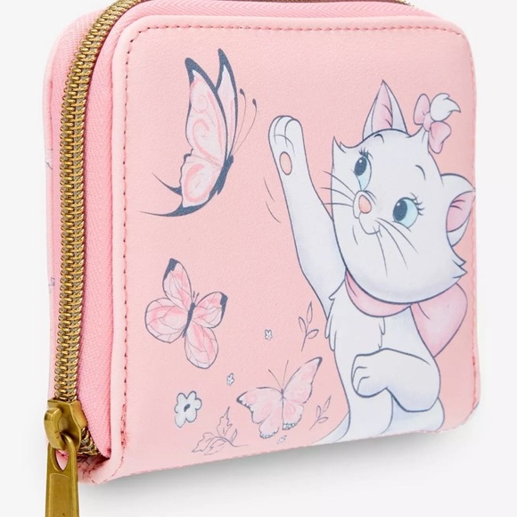 Loungefly Disney The Aristocats Marie Butterfly Mini Zipper Wallet - Picture 3 of 6